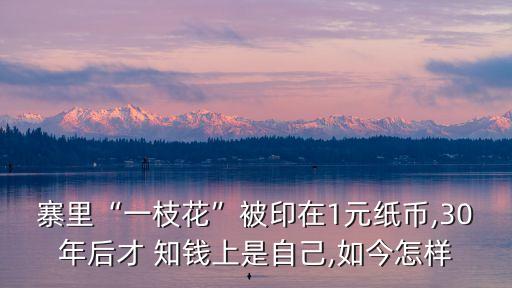 知錢,30年后才知錢上是自己