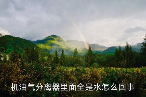 機油氣分離器里面全是水怎么回事