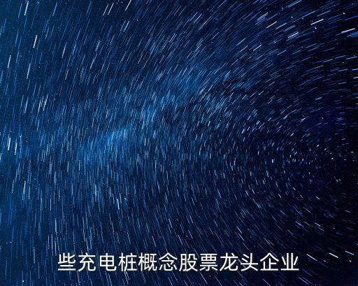 些充電樁概念股票龍頭企業(yè)