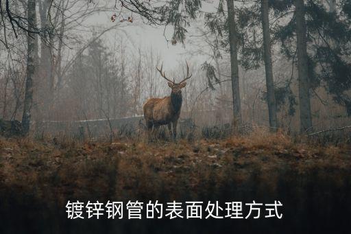 鍍鋅鋼管的表面處理方式