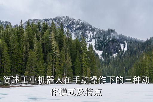 簡述工業(yè)機器人在手動操作下的三種動作模式及特點