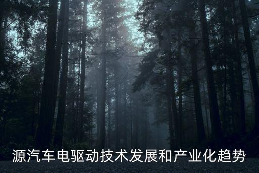 源汽車電驅(qū)動(dòng)技術(shù)發(fā)展和產(chǎn)業(yè)化趨勢(shì)