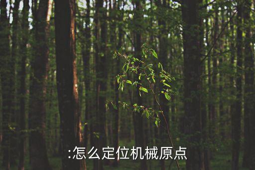 :怎么定位機(jī)械原點(diǎn)