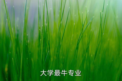 大學最牛專業(yè)