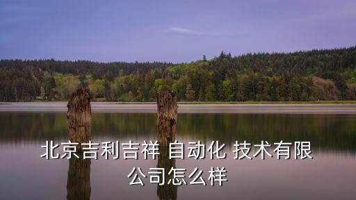  北京吉利吉祥 自動化 技術(shù)有限 公司怎么樣
