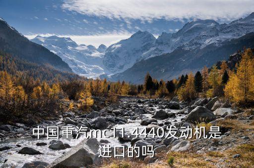 中國(guó)重汽mc11.4440發(fā)動(dòng)機(jī)是進(jìn)口的嗎