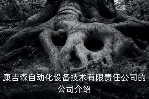 康吉森自動(dòng)化設(shè)備技術(shù)有限責(zé)任公司的公司介紹