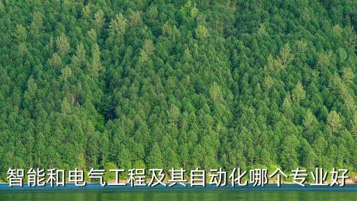 智能和電氣工程及其自動化哪個專業(yè)好