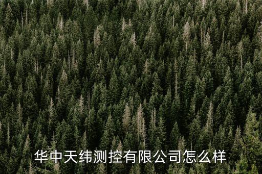 華中天緯測控有限公司怎么樣
