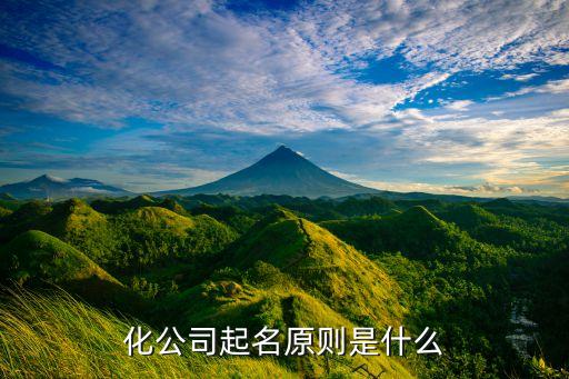 化公司起名原則是什么