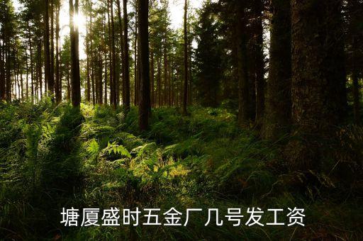  塘廈盛時(shí)五金廠幾號(hào)發(fā)工資