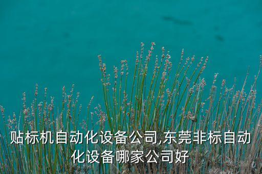廣東貼標(biāo)機(jī)自動(dòng)化設(shè)備公司,東莞非標(biāo)自動(dòng)化設(shè)備哪家公司好?