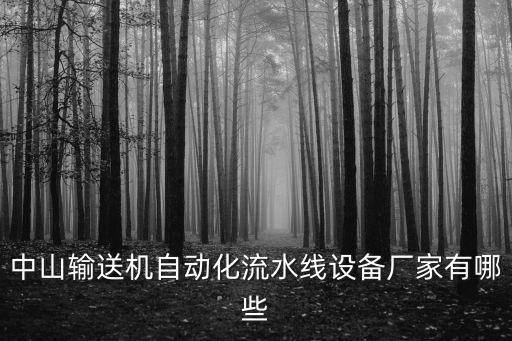 中山輸送機(jī)自動化流水線設(shè)備廠家有哪些