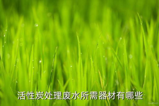  活性炭處理廢水所需器材有哪些