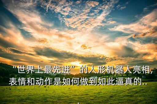 世界最牛機(jī)器人分解圖,世界最先進(jìn)人形機(jī)器人亮相