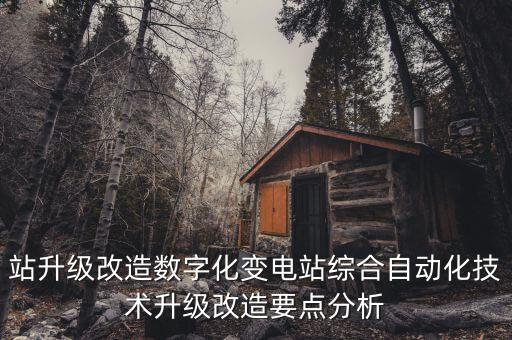 站升級(jí)改造數(shù)字化變電站綜合自動(dòng)化技術(shù)升級(jí)改造要點(diǎn)分析