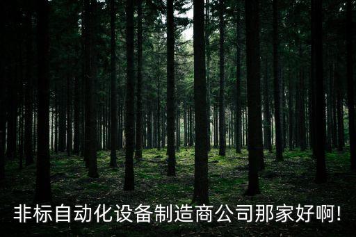 非標自動化設(shè)備制造商公司那家好啊!