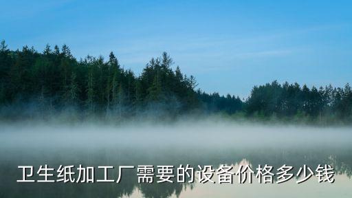 衛(wèi)生紙加工廠需要的設(shè)備價格多少錢