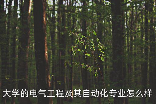 大學(xué)的電氣工程及其自動化專業(yè)怎么樣