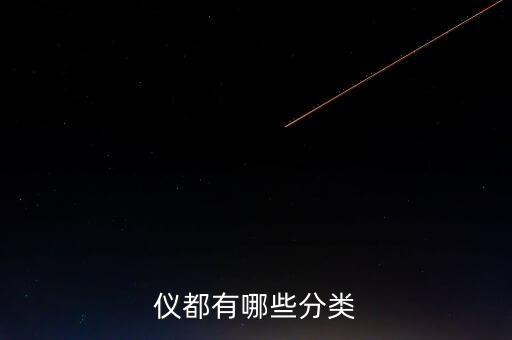 儀都有哪些分類