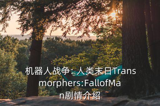  機(jī)器人戰(zhàn)爭: 人類末日Transmorphers:FallofMan劇情介紹