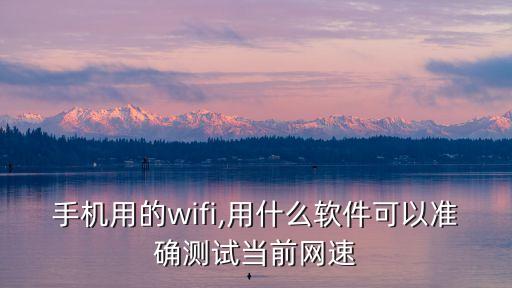 手機用的wifi,用什么軟件可以準確測試當(dāng)前網(wǎng)速