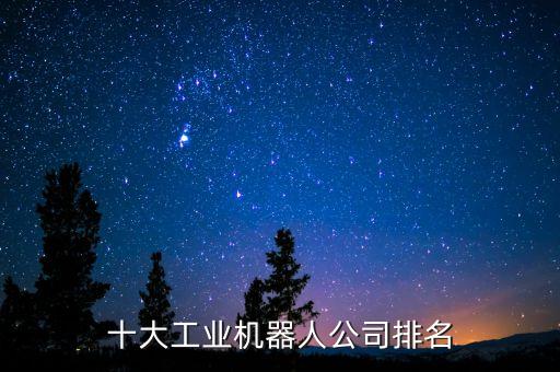 十大工業(yè)機(jī)器人公司排名