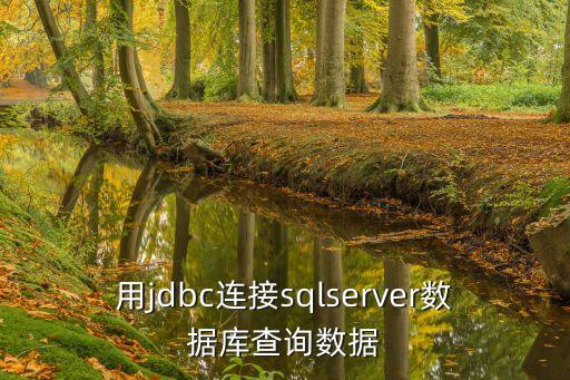 用jdbc連接sqlserver數(shù)據(jù)庫(kù)查詢數(shù)據(jù)