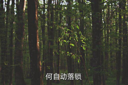 何自動落鎖