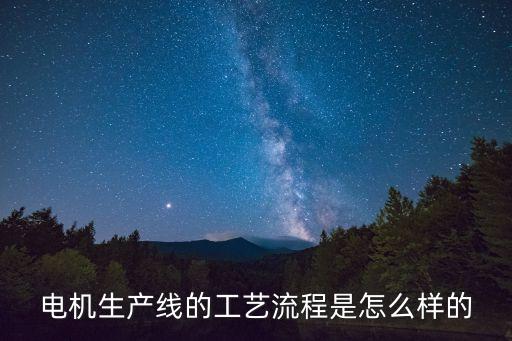 電機(jī)生產(chǎn)線(xiàn)的工藝流程是怎么樣的