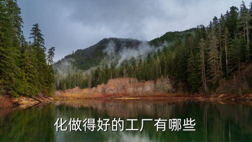化做得好的工廠有哪些
