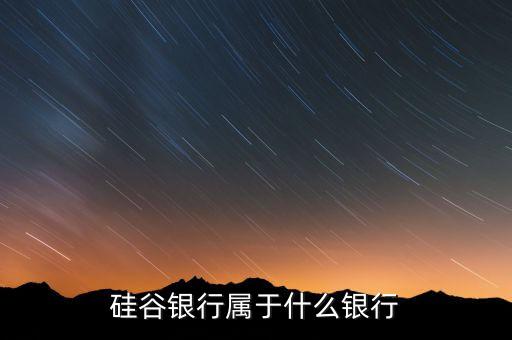 硅谷銀行屬于什么銀行