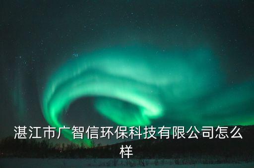  湛江市廣智信環(huán)?？萍加邢薰驹趺礃? class=