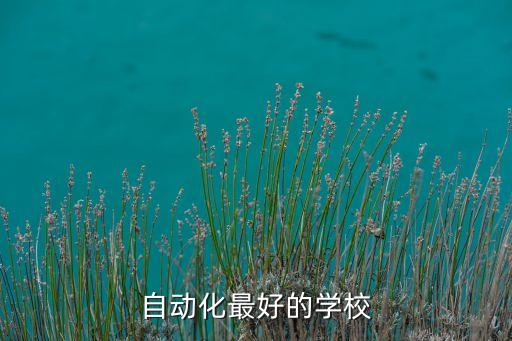 自動化最好的學校