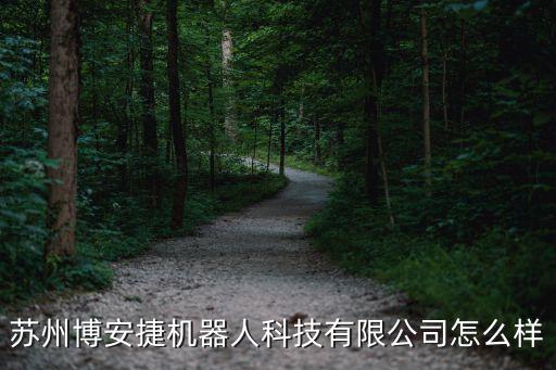 蘇州博安捷機(jī)器人科技有限公司怎么樣