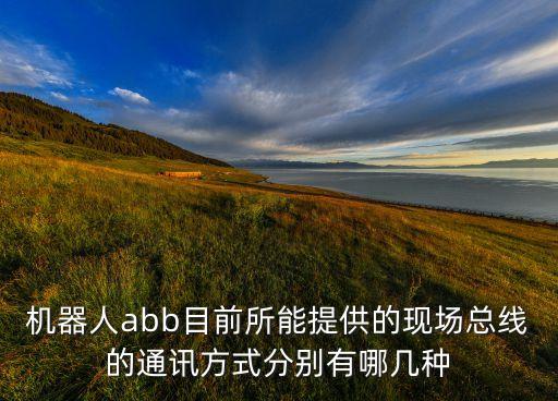 機(jī)器人abb目前所能提供的現(xiàn)場(chǎng)總線的通訊方式分別有哪幾種