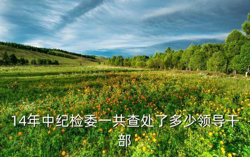 14年中紀檢委一共查處了多少領(lǐng)導干部