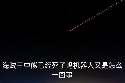 海賊王中熊已經(jīng)死了嗎機(jī)器人又是怎么一回事