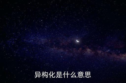 異構(gòu)化是什么意思