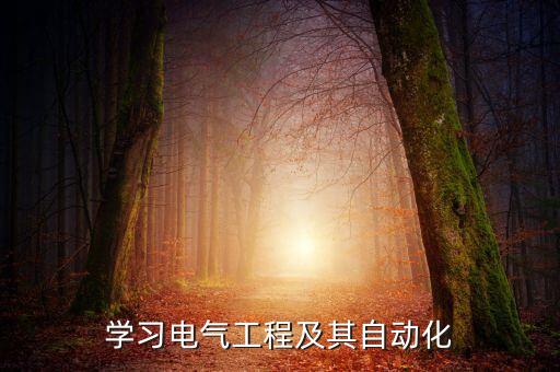 學(xué)習(xí)電氣工程及其自動化