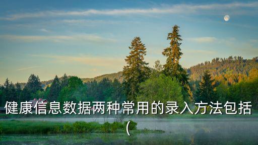 健康信息數(shù)據(jù)兩種常用的錄入方法包括(