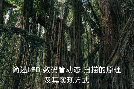 簡(jiǎn)述LED 數(shù)碼管動(dòng)態(tài),掃描的原理及其實(shí)現(xiàn)方式