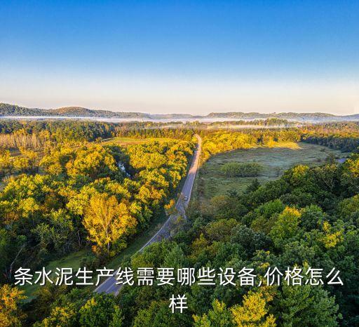 條水泥生產(chǎn)線需要哪些設(shè)備,價格怎么樣