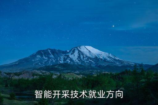 智能開采技術(shù)就業(yè)方向