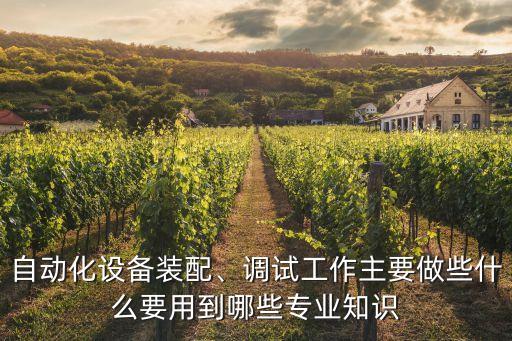 自動(dòng)化設(shè)備裝配、調(diào)試工作主要做些什么要用到哪些專業(yè)知識(shí)