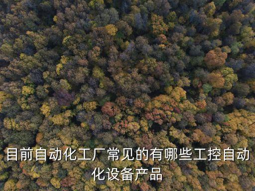 目前自動(dòng)化工廠常見(jiàn)的有哪些工控自動(dòng)化設(shè)備產(chǎn)品