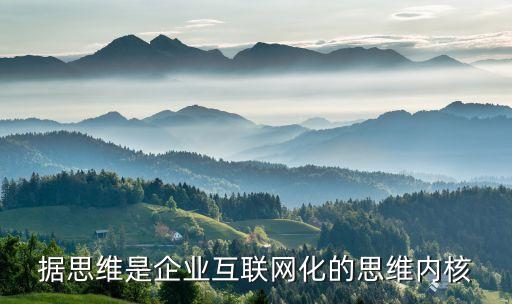 據(jù)思維是企業(yè)互聯(lián)網(wǎng)化的思維內(nèi)核