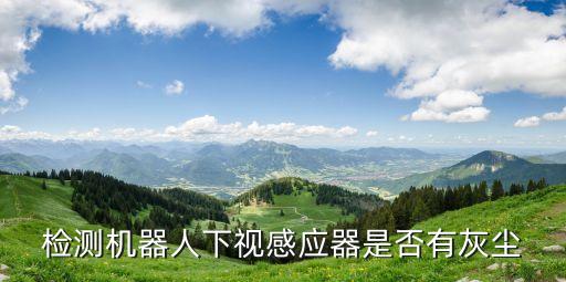 檢測(cè)機(jī)器人下視感應(yīng)器是否有灰塵