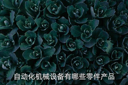 自動(dòng)化機(jī)械設(shè)備有哪些零件產(chǎn)品