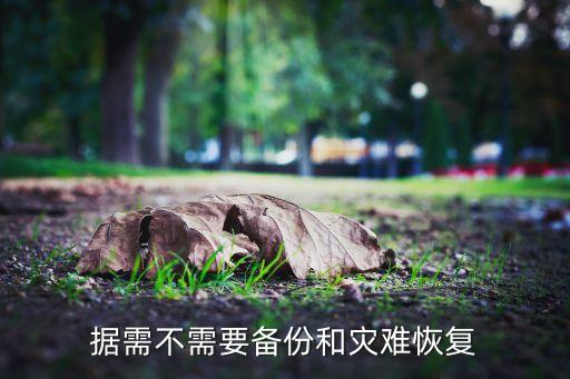 據(jù)需不需要備份和災(zāi)難恢復(fù)